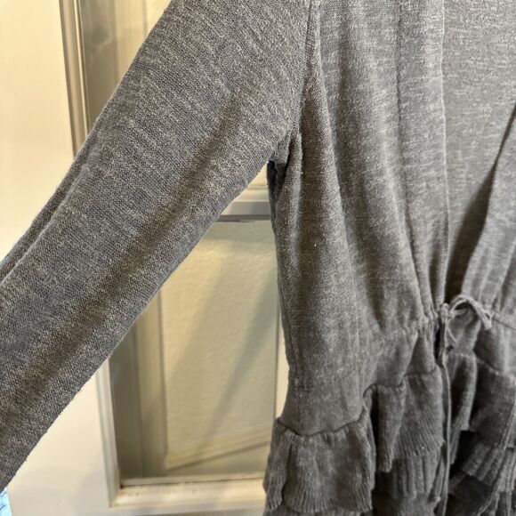 Banana Republic Cotton Linen Layered Bohemian Open Womens Front Cardigan XS - Picture 4 of 11